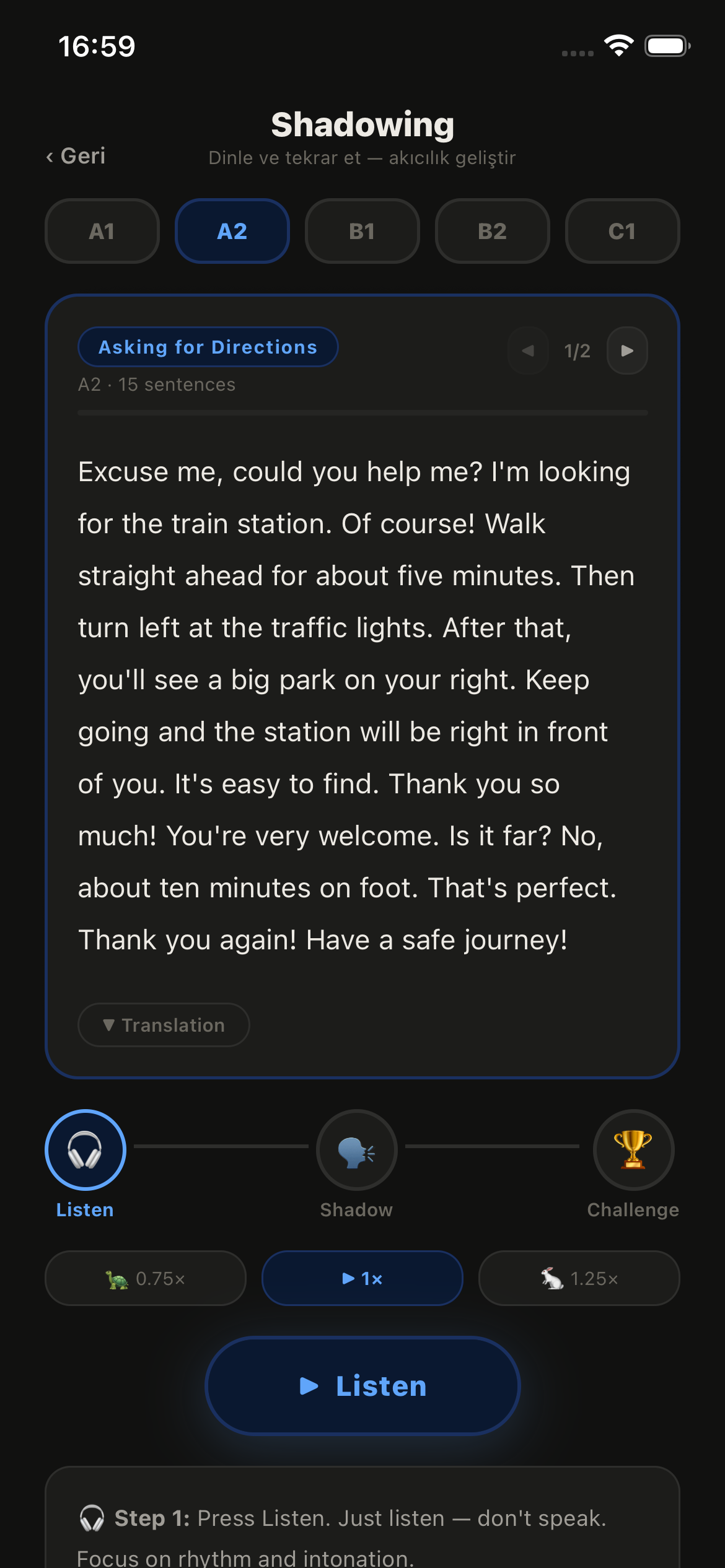 WordMatch - Shadowing